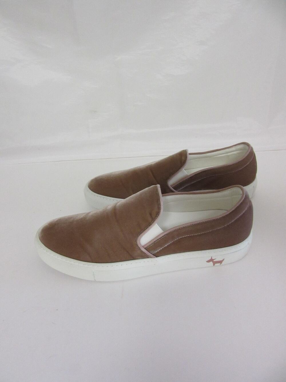 OL'AUTRECHOSE Brown Velvet 38EU Slip On Sneakers Comfort Smart Casual Shoes